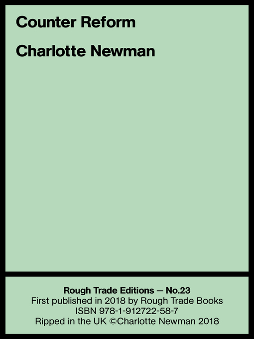 Title details for Counter Reform by Charlotte Newman - Available